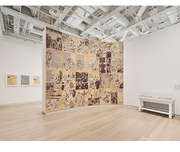 Installation view of "Rosemary Mayer: Words in Art are Signs Returned," on view at the Wallach Art Gallery from March 23 - April 7, 2024. Photograph by Olympia Shannon. Courtesy the Wallach Art Gallery.