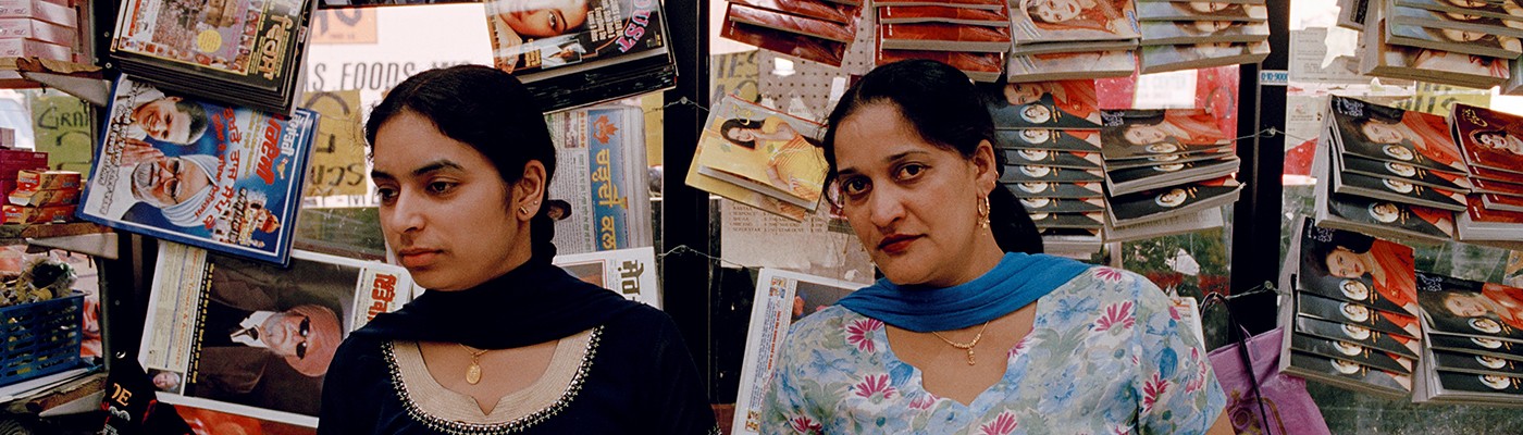 Gauri Gill,"Indian grocery store in Queens, New York 2004," detail, from "The Americans, 2000-2007."