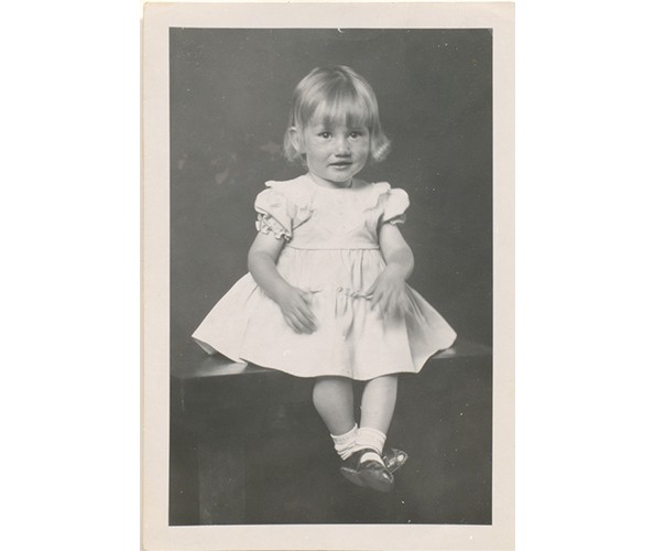 Mike Disfarmer. "Darlene Teal, Age 2 Years," 1930s. Gelatin silver print. Art Properties, Avery Architectural & Fine Arts Library, Columbia University, Gift of Hugh and Sandra Lawson.