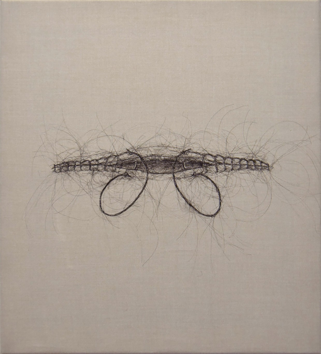 Angela Su. "Chain Stitch," from the "Sewing Together My Split Mind (2019-2021)" series. 2019.