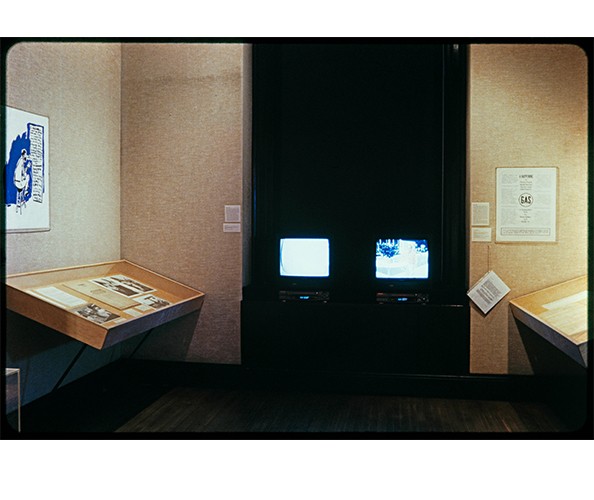 Installation view from the exhibition “Experiments in the Everyday: Allan Kaprow and Robert Watts—Events, Objects, Documents” on view at the Wallach Art Gallery, Columbia University, from October 6 - December 11, 1999.