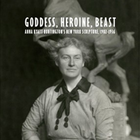 Title graphic for the exhibition "Goddess, Heroine, Beast: Anna Hyatt Huntington's New York Sculpture, 1902-1936"
