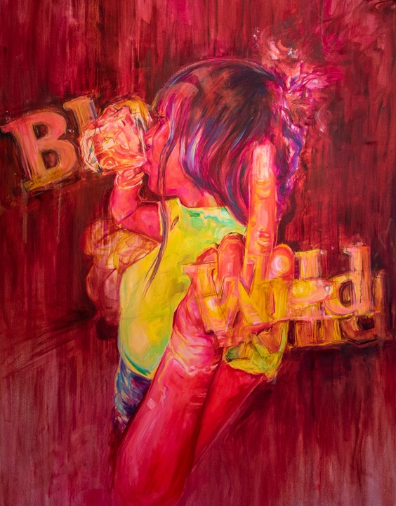 Jewel Ham, black & wild, 2022. Oil on canvas. 57 x 46 in. Jewel Ham, black & wild, 2022. Oil on canvas. 57 x 46 in.