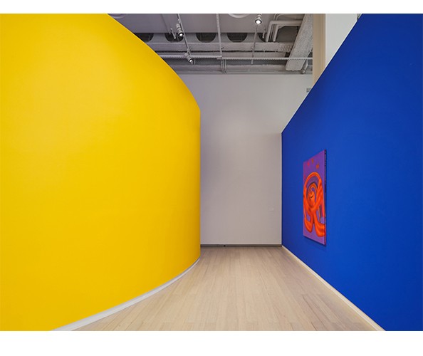 Installation view of "Austin Lee: Double-Rendering,” on view at the Wallach Art Gallery, Columbia University, March 25-April 19, 2023. Photograph by Olympia Shannon