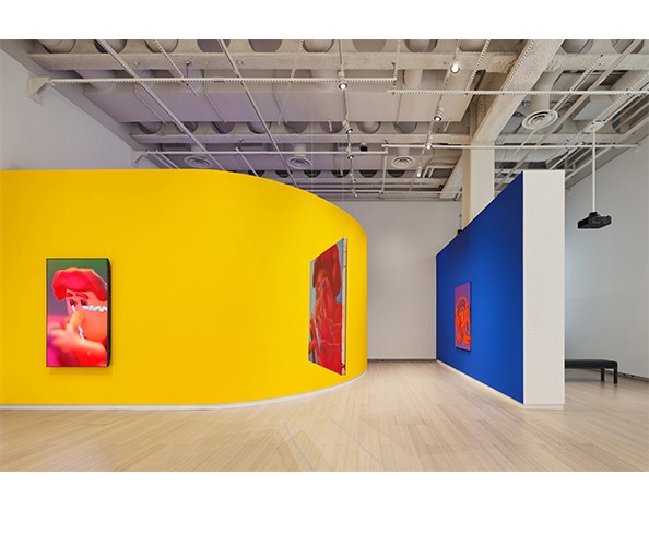 Installation view of "Austin Lee: Double-Rendering,” on view at the Wallach Art Gallery, Columbia University, March 25-April 19, 2023. Photograph by Olympia Shannon