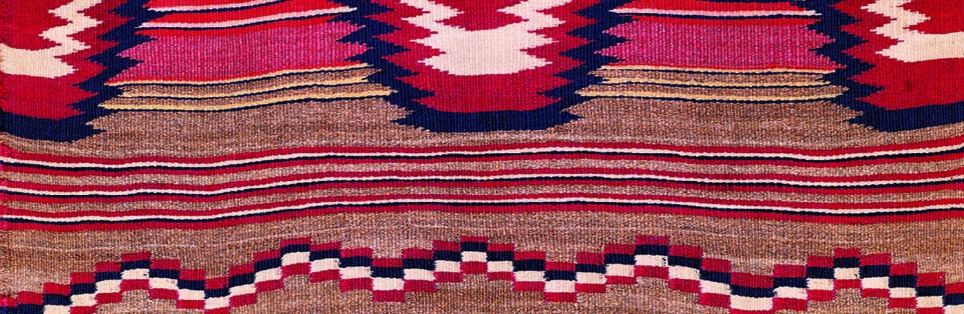 Unknown Diné (Navajo) maker. Child's blanket, 1870–80. Columbia University, Collection of Art Properties