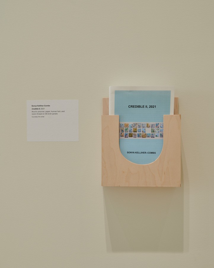 Installation view of the exhibition "Object Relations: Indigenous Belongings", on view at the Wallach Art Gallery, Columbia University December 4, 2021-March 12, 2022.