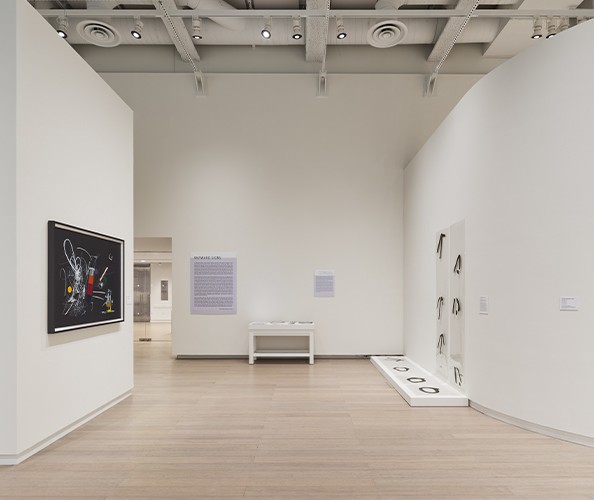 Installation view of "Wayward Signs," on view at the Wallach Art Gallery from March 29 - April 13, 2025. Photograph by Olympia Shannon. Courtesy the Wallach Art Gallery. Installation view of "Wayward Signs," on view at the Wallach Art Gallery from March 29 - April 13, 2025. Photograph by Olympia Shannon. Courtesy the Wallach Art Gallery.