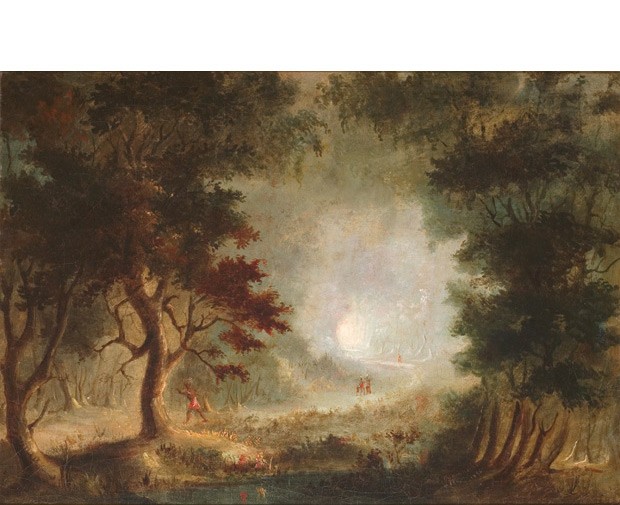 Hunting in the Woods, 1846