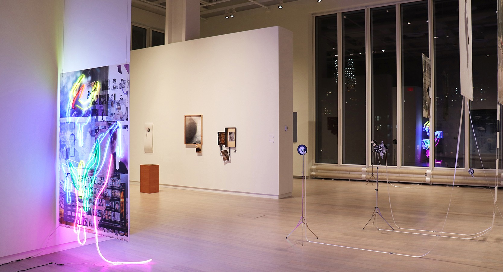 Installation view of the exhibition “MODA 2019: I/I CAN/I CANNOT/ I CANNOT VENTURE MYSELF” on view at the Wallach Art Gallery, Columbia University March 30, 2019 – April 14, 2019. Photo by Eddie Bartolomei.