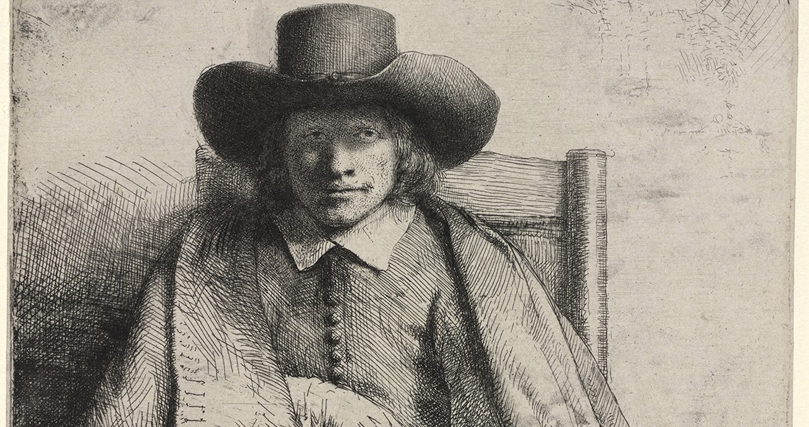 Rembrandt van Rijin, Clement de Jonge, Printseller, 1651.