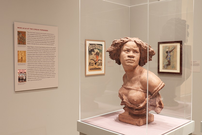 Installation view of the exhibition “Posing Modernity: The Black Model from Manet and Matisse to Today” on view at the Wallach Art Gallery, Columbia University October 24, 2018  – February 10, 2019. Photograph by Eddie José Bartolomei. Courtesy the Wallach Art Gallery