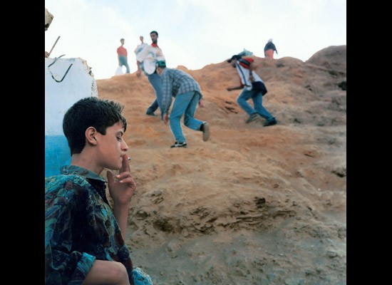 Yto Barrada, Ceuta Border, Bab Sebta. A Life Full of Holes: The Strait Project, 1999. C-print.