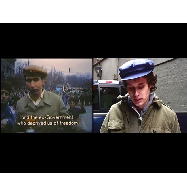 Irina Botea. Auditions for a Revolution, 2006 (Video stills). Single-channel video projection; DVD transferred from original 16 mm film; 22 min. Courtesy the artist.