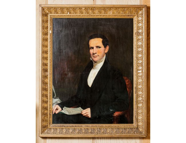 Portrait of Absalom Peters, an American clergyman and the founder of the Woodlawn Cemetery. Born Wentworth, New Hampshire, September 19, 1793, died New York City, May 27, 1869. Private collection.
