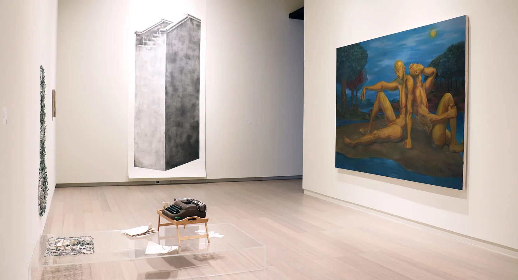 Installation view of the 2019 First-Year MFA Exhibition, on view at the Wallach Art Gallery, Columbia University March 29 – April 14, 2019. Photograph by Eddie José Bartolomei.