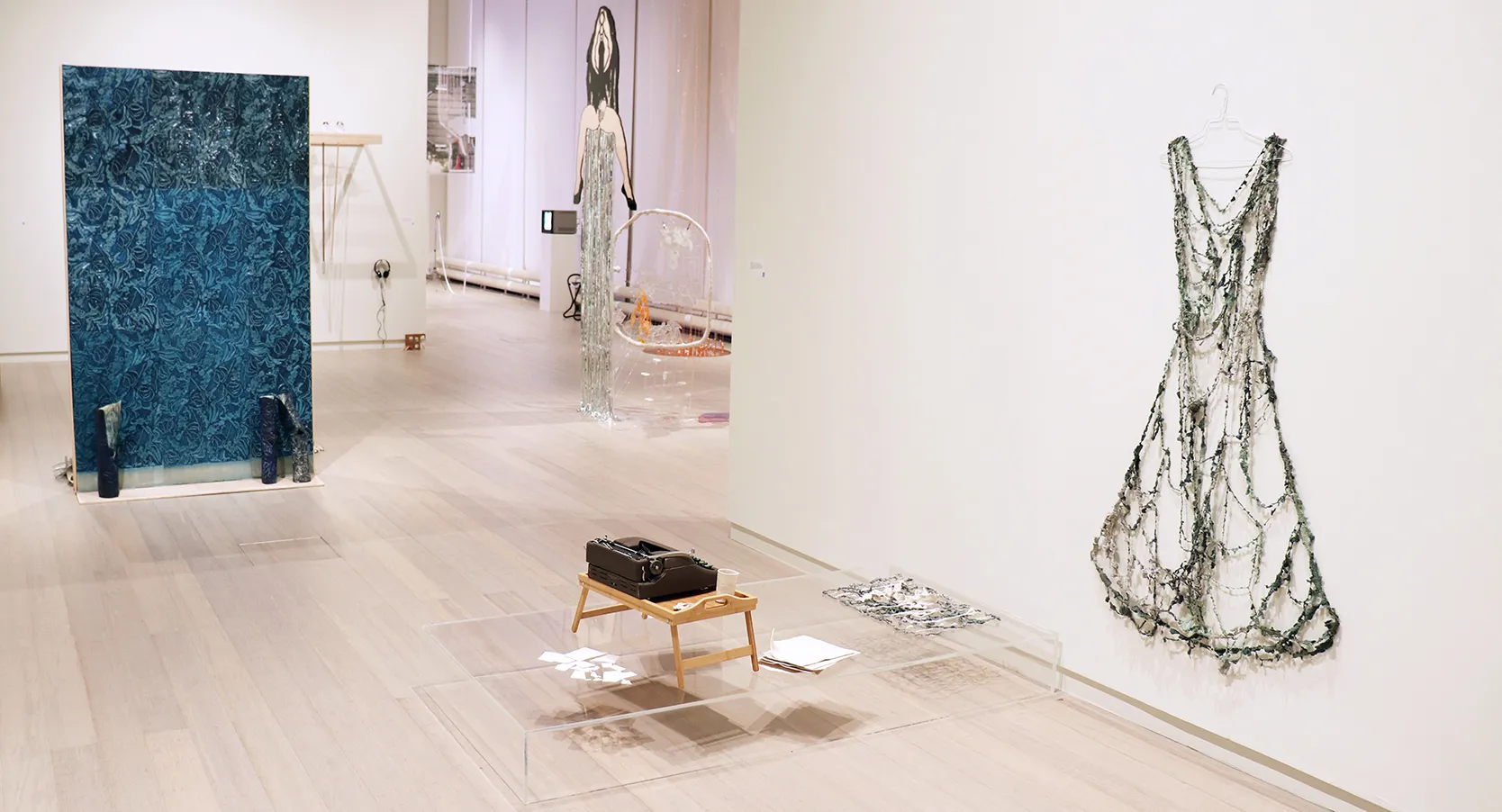 Installation view of the 2019 First-Year MFA Exhibition, on view at the Wallach Art Gallery, Columbia University March 29 – April 14, 2019. Photograph by Eddie José Bartolomei.