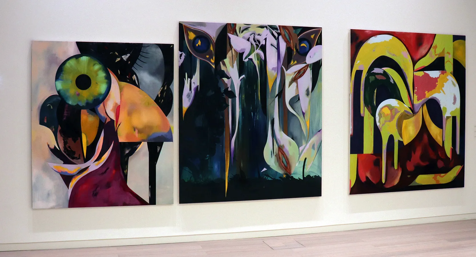 Installation view of the 6th floor 2019 MFA Thesis Exhibition, on view at the Wallach Art Gallery, Columbia University April 27 – May 26, 2019. Photograph by Eddie José Bartolomei. Courtesy the Wallach Art Gallery.