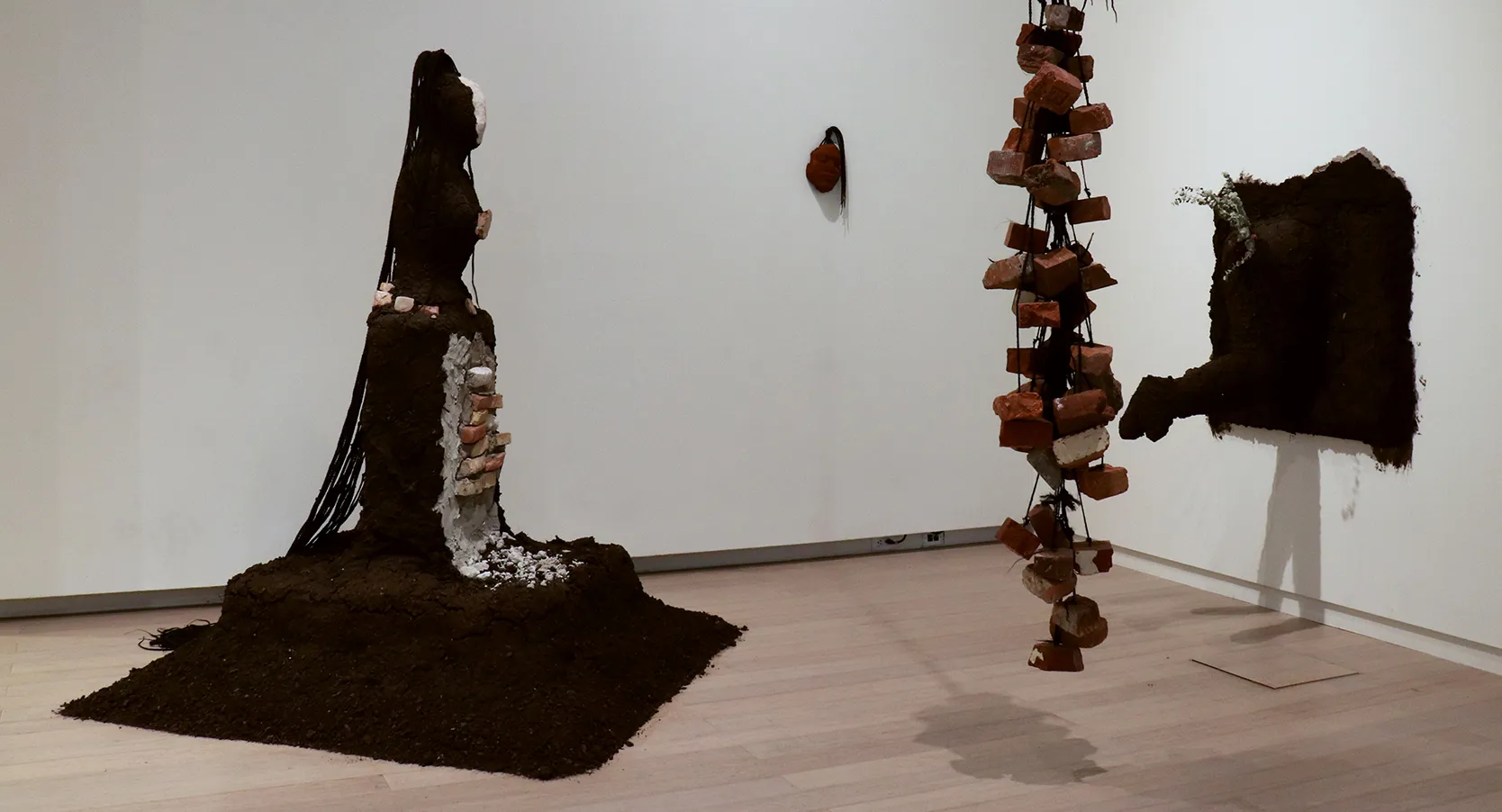 Installation view of the 6th floor 2019 MFA Thesis Exhibition, on view at the Wallach Art Gallery, Columbia University April 27 – May 26, 2019. Photograph by Eddie José Bartolomei. Courtesy the Wallach Art Gallery.