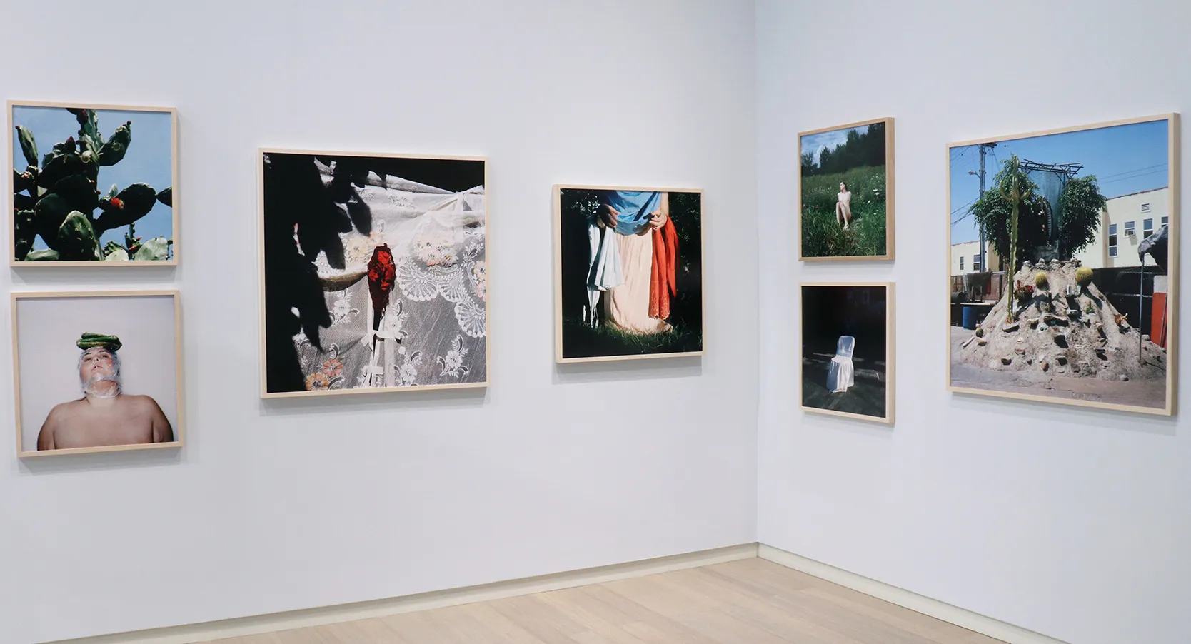 Installation view of the 6th floor 2019 MFA Thesis Exhibition, on view at the Wallach Art Gallery, Columbia University April 27 – May 26, 2019. Photograph by Eddie José Bartolomei. Courtesy the Wallach Art Gallery.