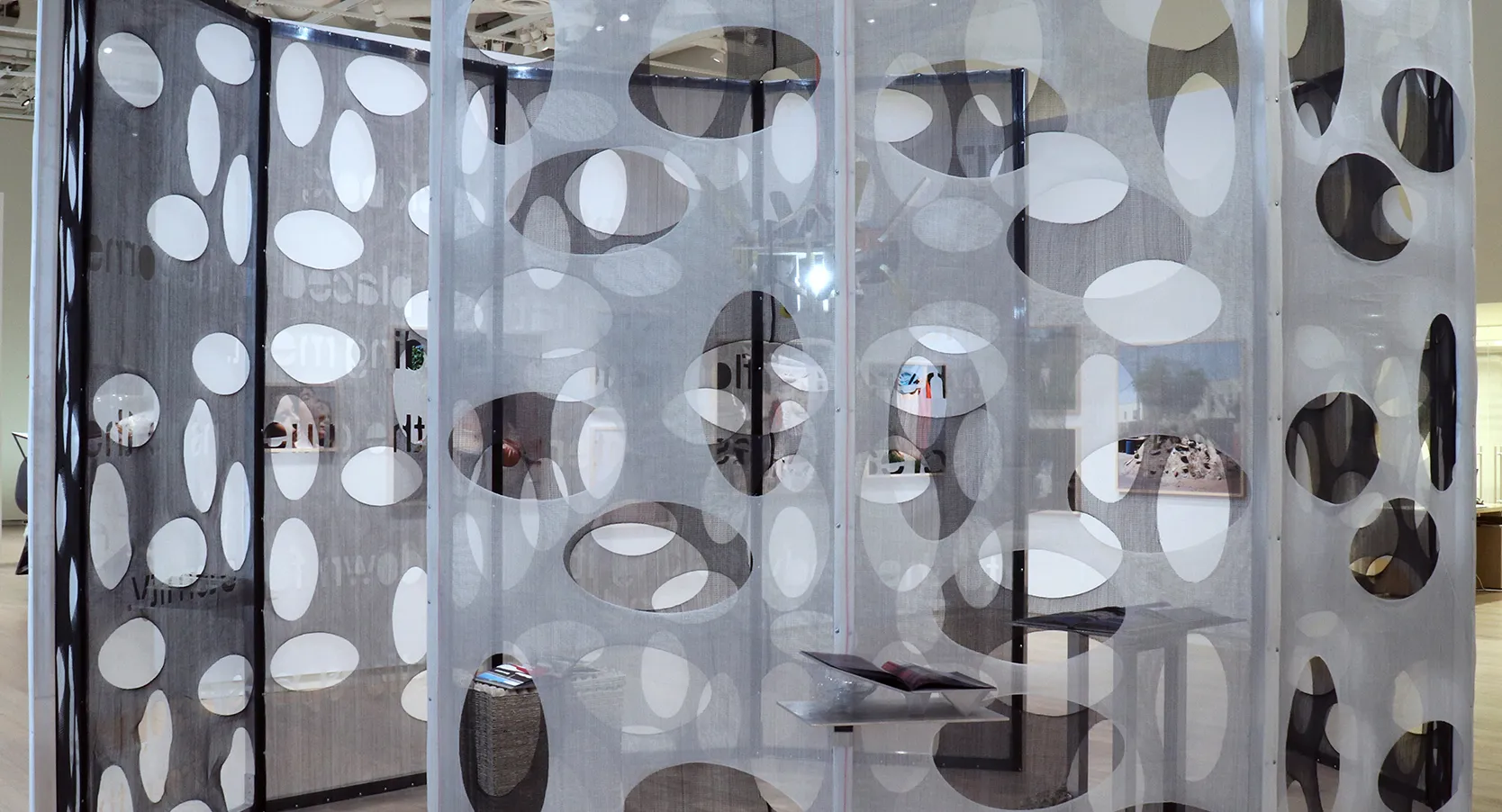 Installation view of the 6th floor 2019 MFA Thesis Exhibition, on view at the Wallach Art Gallery, Columbia University April 27 – May 26, 2019. Photograph by Eddie José Bartolomei. Courtesy the Wallach Art Gallery.