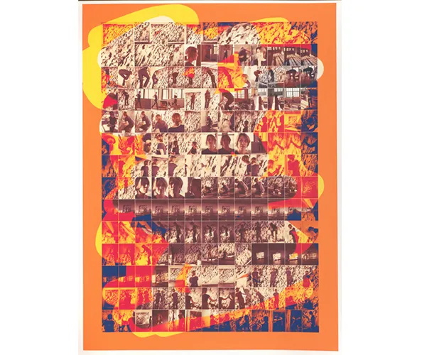 Aubrey Mayer. "Jacqueline Humphries," from the project "Brillo V2," 2013. Digital pigment print. Art Properties, Avery Architectural & Fine Arts Library, Columbia University, Gift of John L. Auerbach. © Aubrey Mayer.