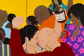 Detail of "Coro en 3039 Wallach (De Lo Mío)," 2021 by Tiffany Alfonseca