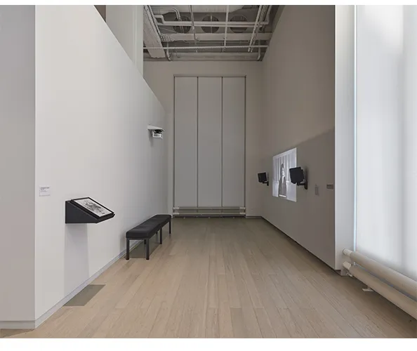 Installation view of Angela Su: Melencolia, on view at the Wallach Art Gallery February 2 - March 10, 2024. Photograph by Olympia Shannon.