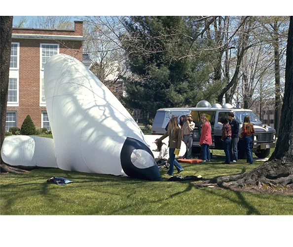 Ant Farm, "ICE-9 at Miami University," 1971. © Chip Lord, Curtis Schreier.