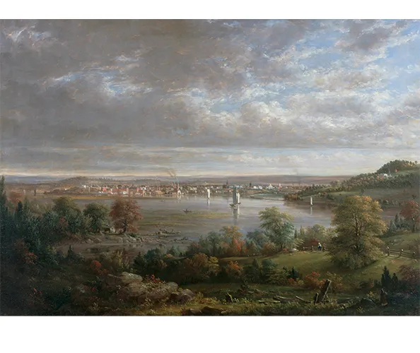Henry Ary, View of the Hudson, 1852. Oil on canvas; 26 x 36 in. Albany Institute of History & Art