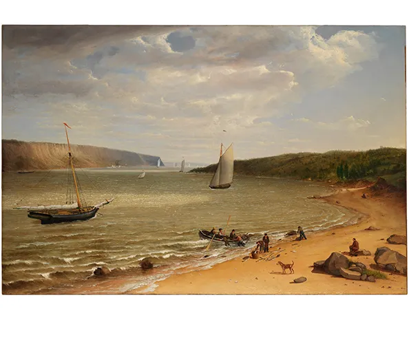 Victor Gifford Audubon, View of the Hudson River, ca. 1845. Oil on canvas; 48 x 72 in. Museum of the City of New York, Gift of Miss Alice Lawrence