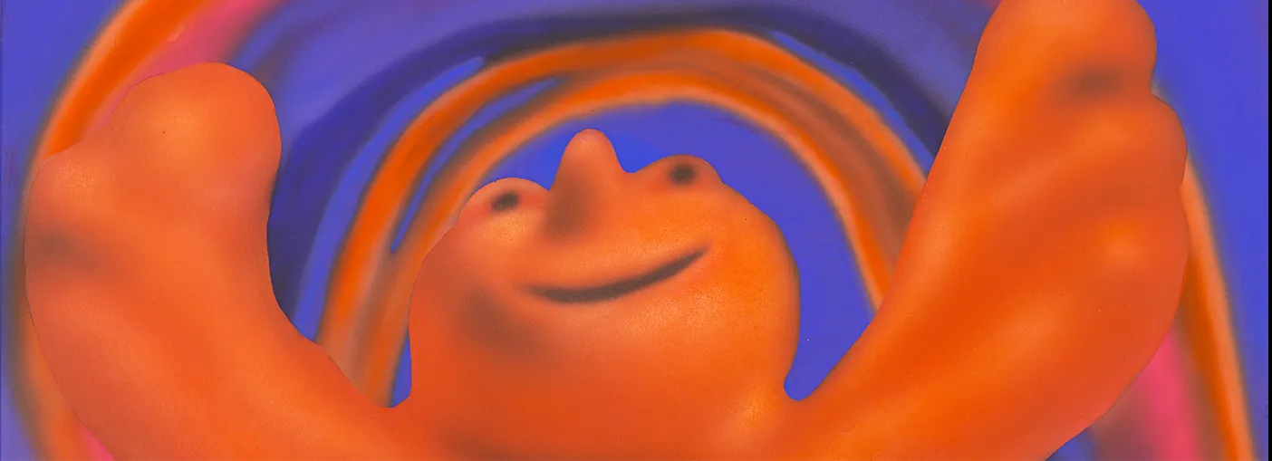 Austin Lee, "Joy (painting)," 2023, detail