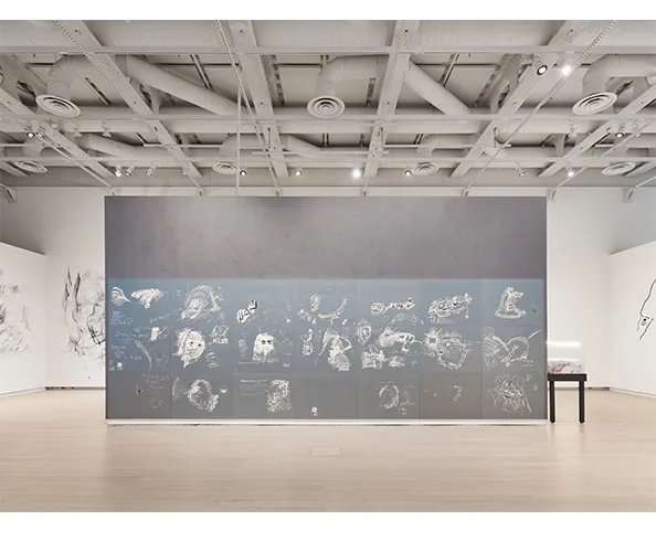 Installation view of “Autumn Knight: Nothing #26: The Potential of Nothing is Everything (Wallach).” On view at the Wallach Art Gallery February 3 - March 12, 2023. Photograph by Olympia Shannon.