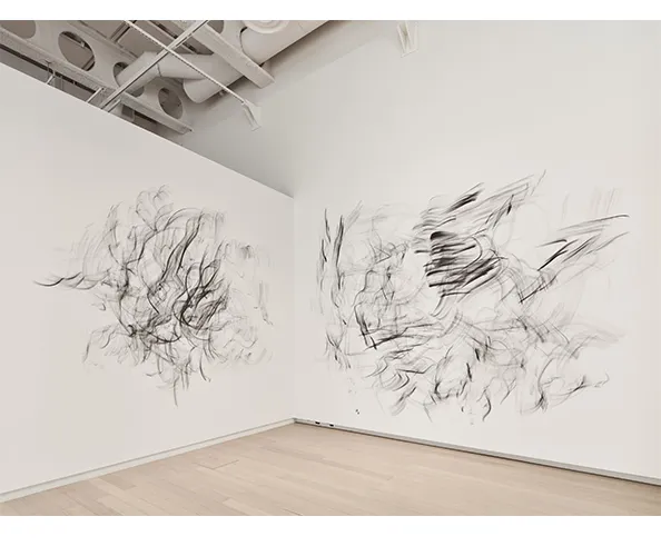Installation view of “Autumn Knight: Nothing #26: The Potential of Nothing is Everything (Wallach).” On view at the Wallach Art Gallery February 3 - March 12, 2023. Photograph by Olympia Shannon.