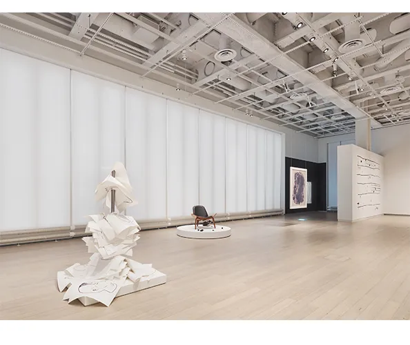 Installation view of “Autumn Knight: Nothing #26: The Potential of Nothing is Everything (Wallach).” On view at the Wallach Art Gallery February 3 - March 12, 2023. Photograph by Olympia Shannon.