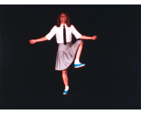 Ericka Beckman, still from We Imitate; We Break Up, 1978. Super-8, color with sound; 23 min. Courtesy the artist.