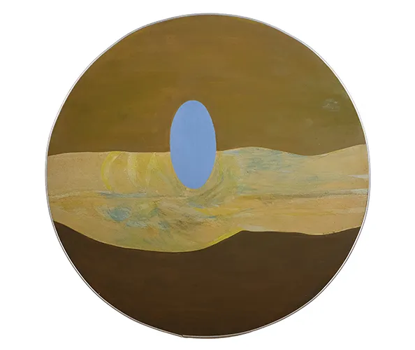 Betty Blayton, "At Onement," 1970. Acrylic on canvas, 40 in. round.