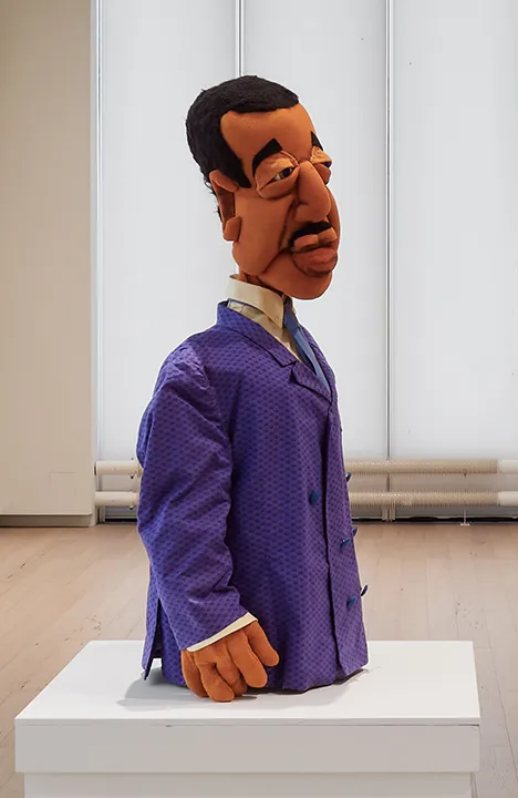 Brad Brewer, "The Duke" (from The Brewery Troupe production of “Duke’s Place”), 1994. Foam rubber, ping pong balls, fabric, 36 x 24 in.