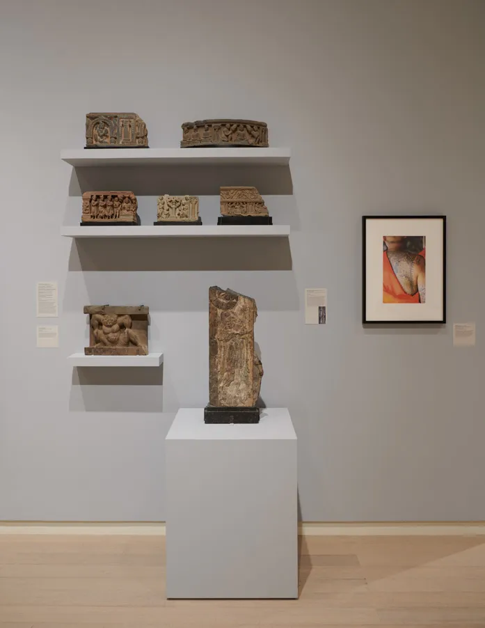 Installation view of the exhibition "What Is the Use of Buddhist Art?", on view at the Wallach Art Gallery, Columbia University December 4, 2021-March 12, 2022.