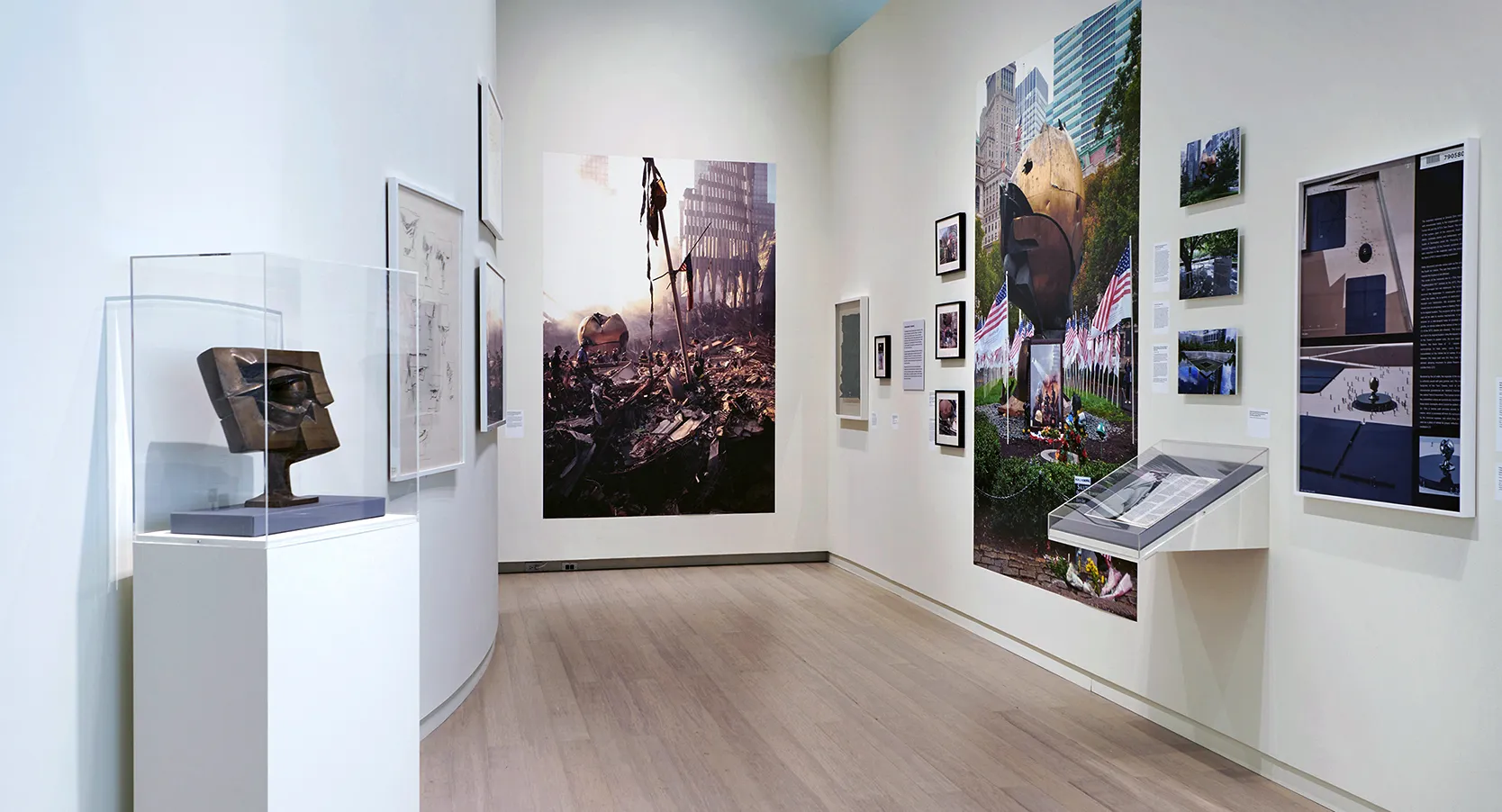 Installation view of the exhibition "The Way We Remember", on view at the Wallach Art Gallery, Columbia University September 10-November 13, 2021. Photograph by Kyle Knodell.