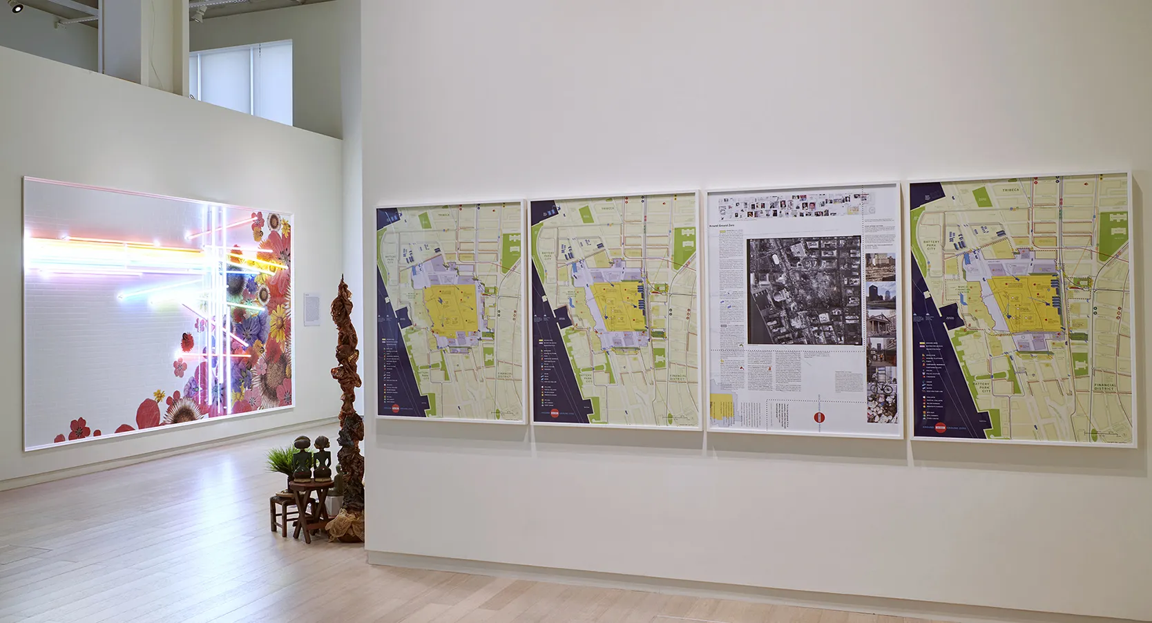 Installation view of the exhibition "The Way We Remember", on view at the Wallach Art Gallery, Columbia University September 10-November 13, 2021. Photograph by Kyle Knodell.