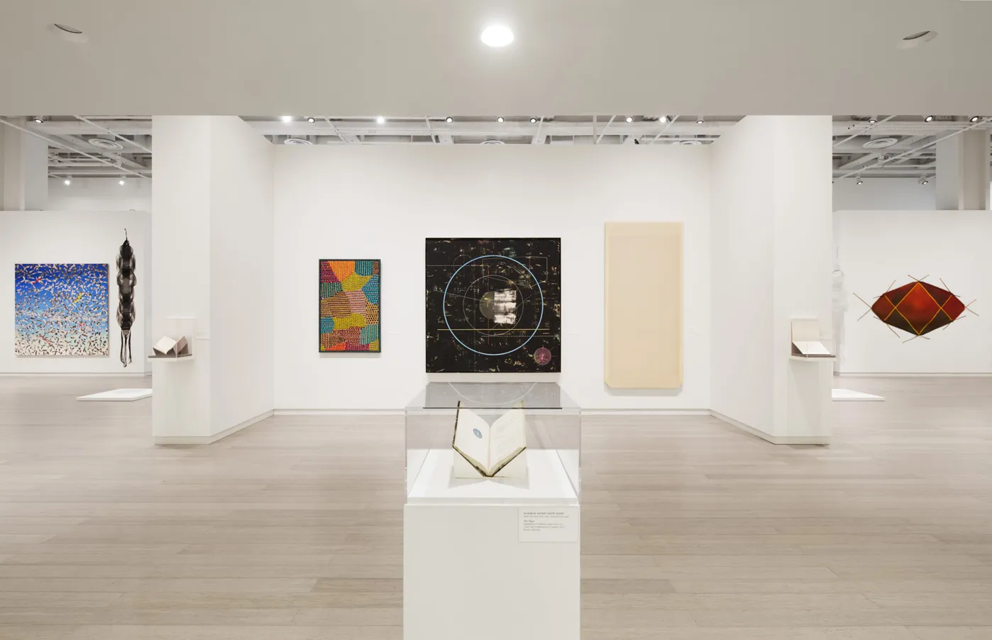 Installation view of the exhibition "Dead Lecturer / distant relative: Notes from the Woodshed 1950-1980" curated by Genji Amino. On view at the Wallach Art Gallery, Columbia University, July 9 - October 1, 2022.