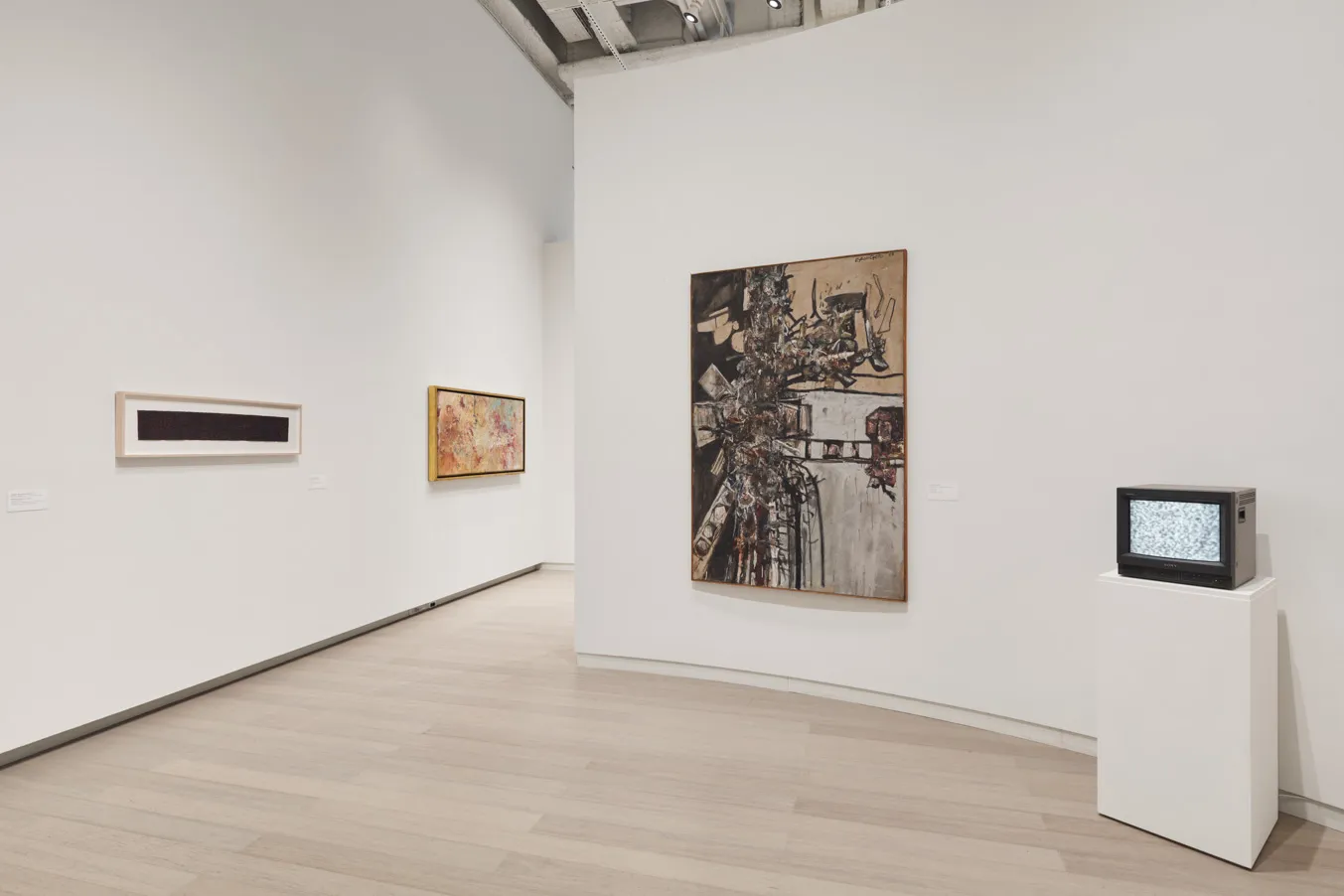 Installation view of the exhibition "Dead Lecturer / distant relative: Notes from the Woodshed 1950-1980" curated by Genji Amino. On view at the Wallach Art Gallery, Columbia University, July 9 - October 1, 2022.