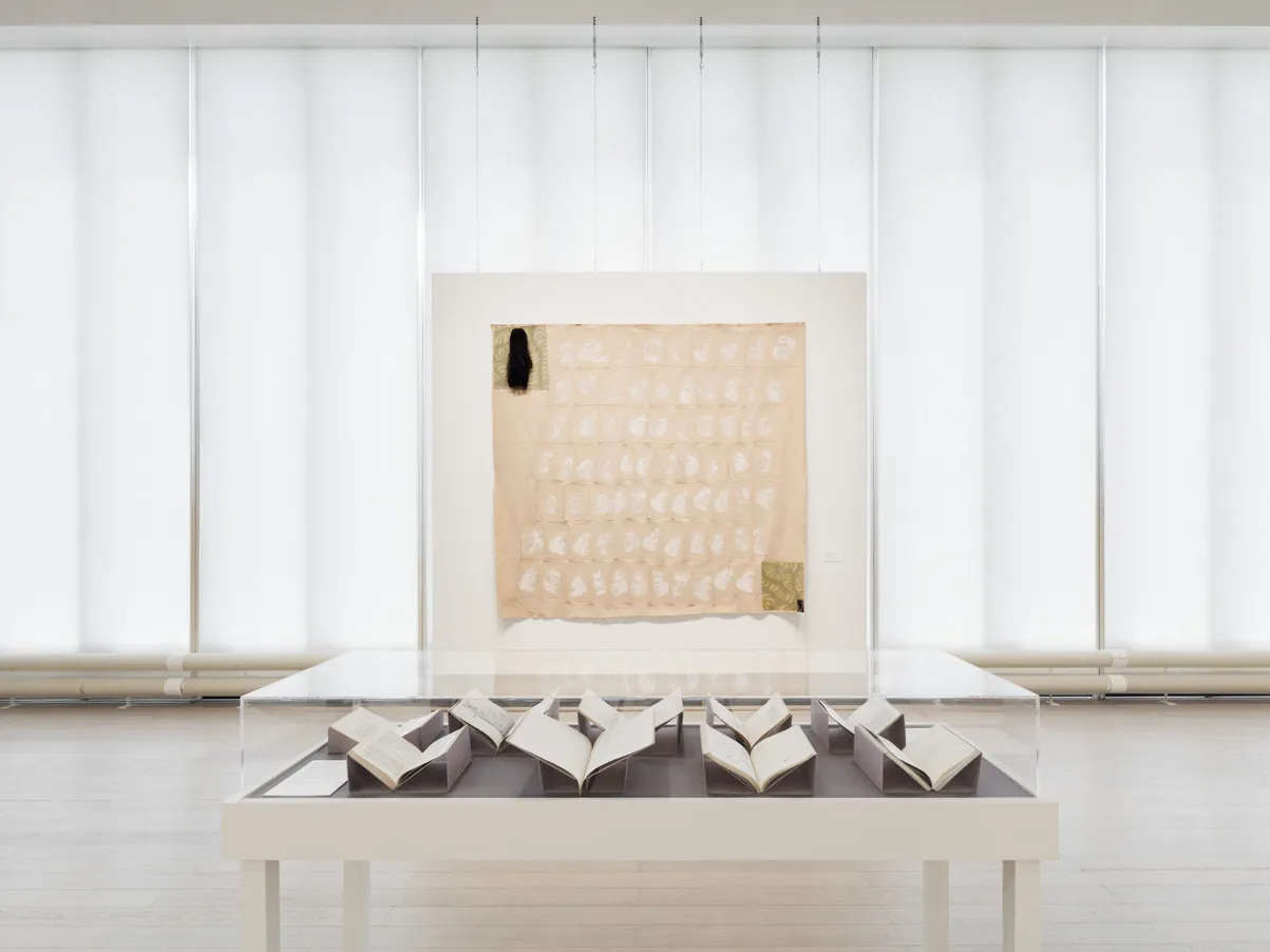 Installation view of the exhibition "Dead Lecturer / distant relative: Notes from the Woodshed 1950-1980" curated by Genji Amino. On view at the Wallach Art Gallery, Columbia University, July 9 - October 1, 2022.
