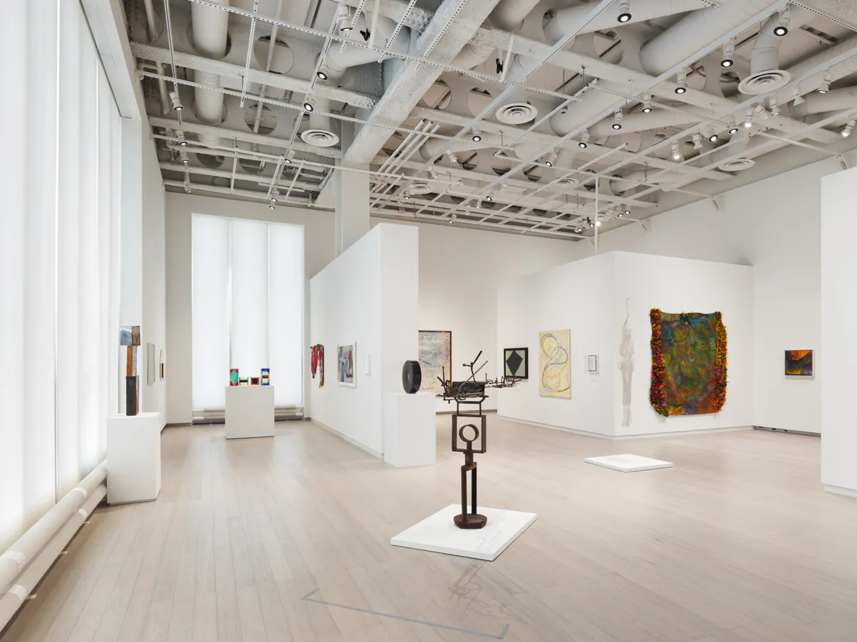 Installation view of the exhibition "Dead Lecturer / distant relative: Notes from the Woodshed 1950-1980" curated by Genji Amino. On view at the Wallach Art Gallery, Columbia University, July 9 - October 1, 2022.