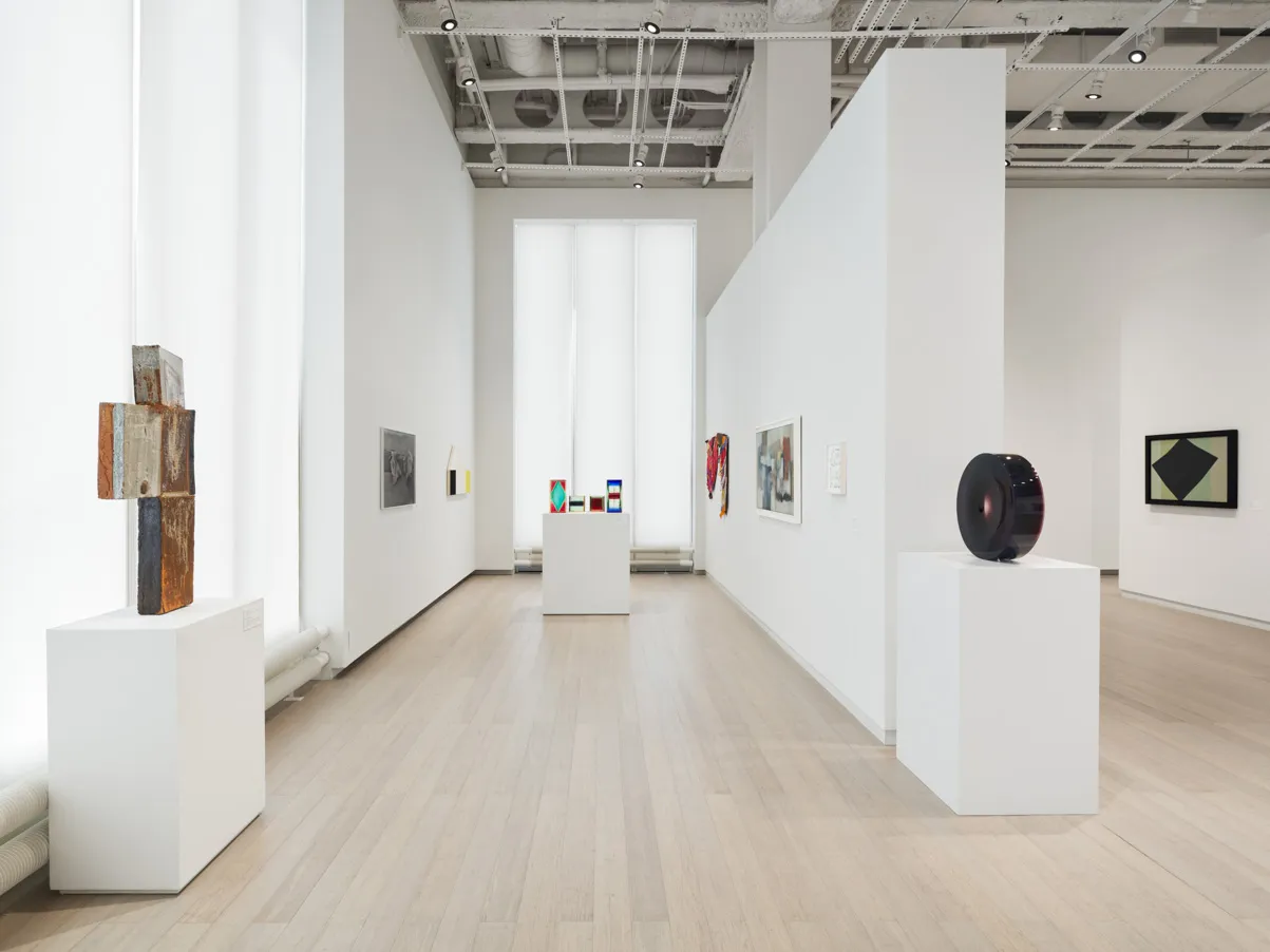 Installation view of the exhibition "Dead Lecturer / distant relative: Notes from the Woodshed 1950-1980" curated by Genji Amino. On view at the Wallach Art Gallery, Columbia University, July 9 - October 1, 2022.