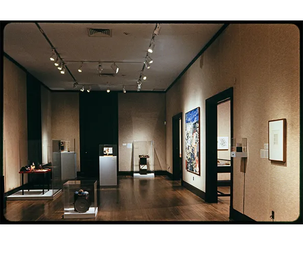 Installation view from the exhibition “Experiments in the Everyday: Allan Kaprow and Robert Watts—Events, Objects, Documents” on view at the Wallach Art Gallery, Columbia University, from October 6 - December 11, 1999.