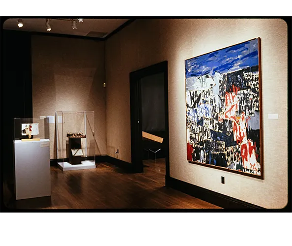 Installation view from the exhibition “Experiments in the Everyday: Allan Kaprow and Robert Watts—Events, Objects, Documents” on view at the Wallach Art Gallery, Columbia University, from October 6 - December 11, 1999.