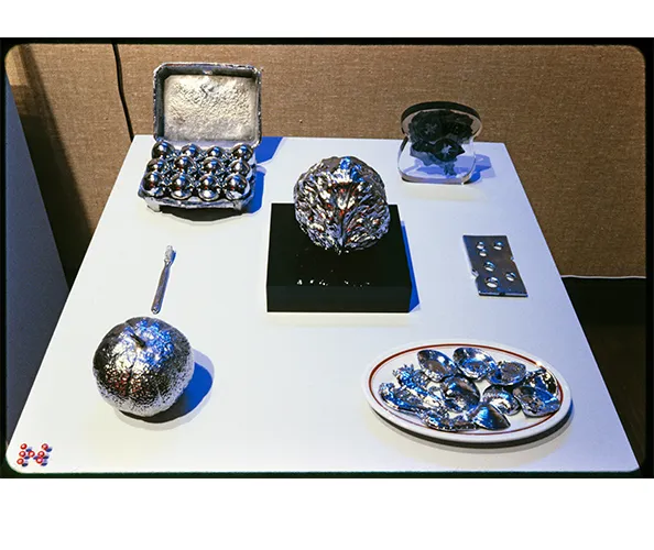 Installation view from the exhibition “Experiments in the Everyday: Allan Kaprow and Robert Watts—Events, Objects, Documents” on view at the Wallach Art Gallery, Columbia University, from October 6 - December 11, 1999.