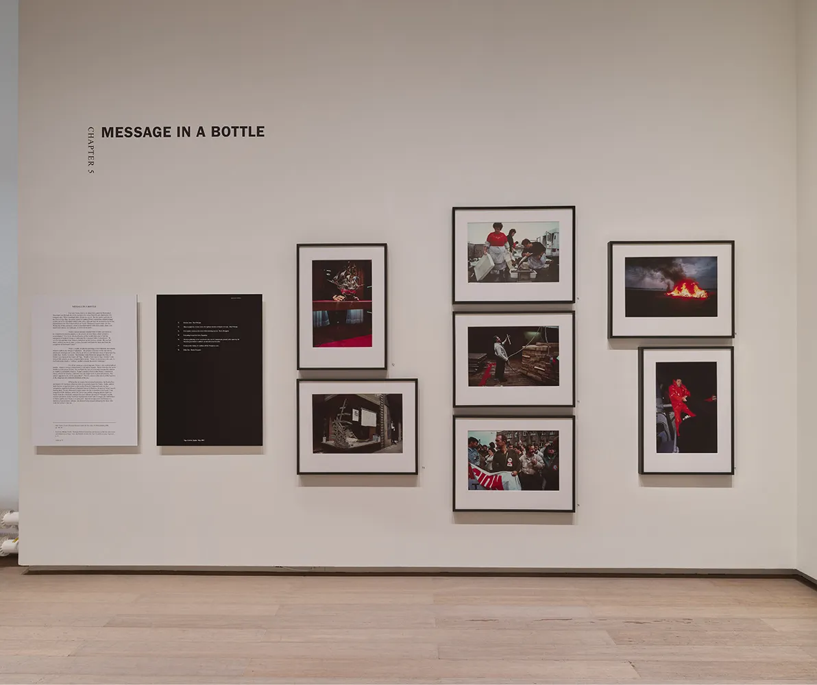 Installation view of “Allan Sekula: Fish Story,” on view at the Wallach Art Gallery from October 2 to December 20, 2026. Photograph by Olympia Shannon.